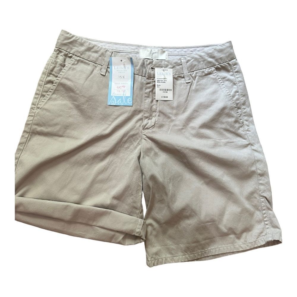 Joie | Traveller Bermuda Cotton Shorts in Dune | 27